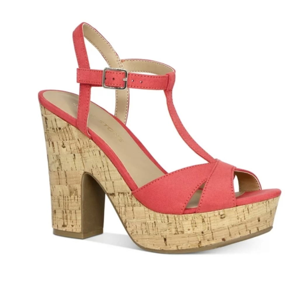 Sun + Stone Jamie Women Cork Strappy Platform